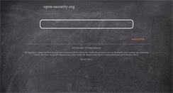 Desktop Screenshot of open-security.org